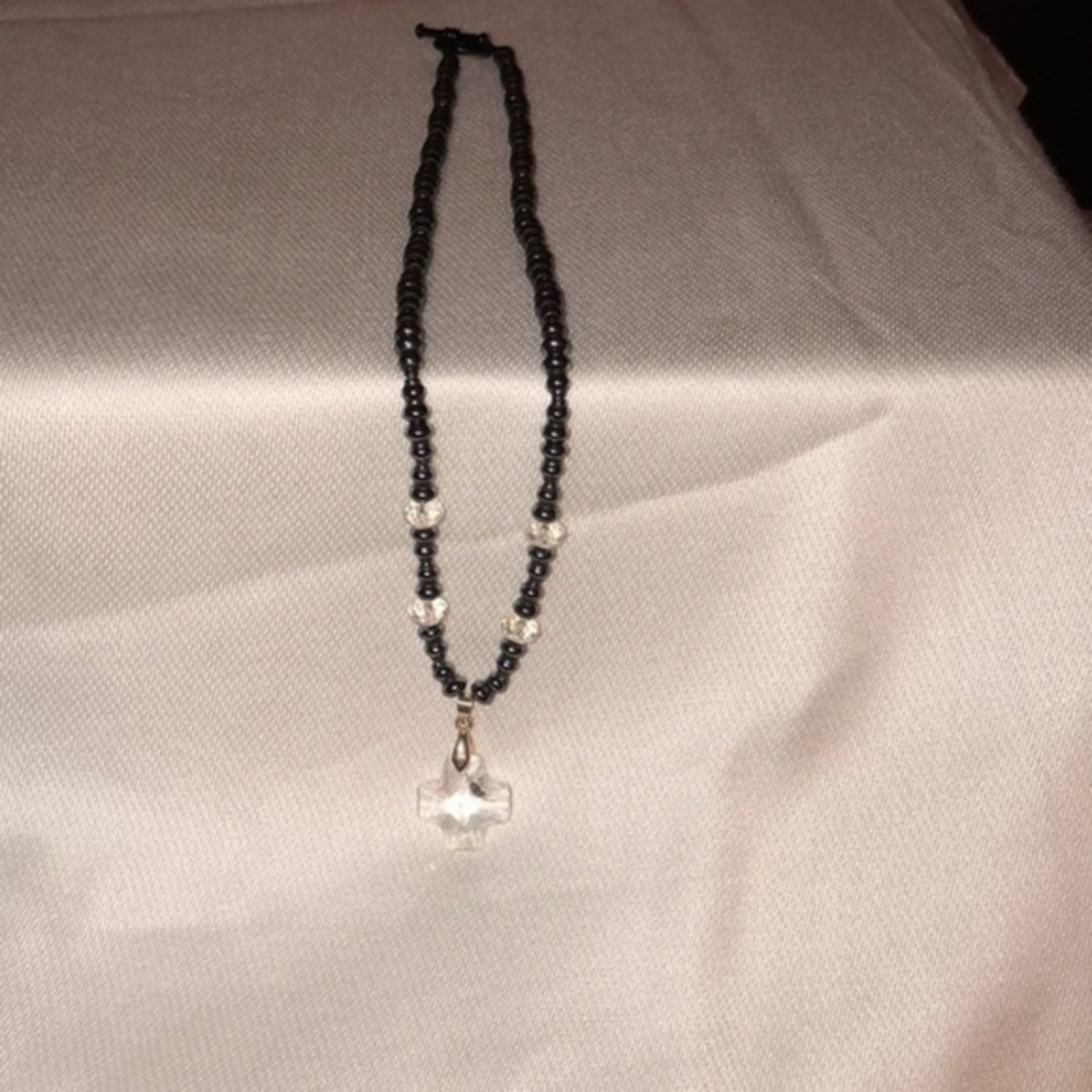 𝅺handmade Glass Beaded Necklace